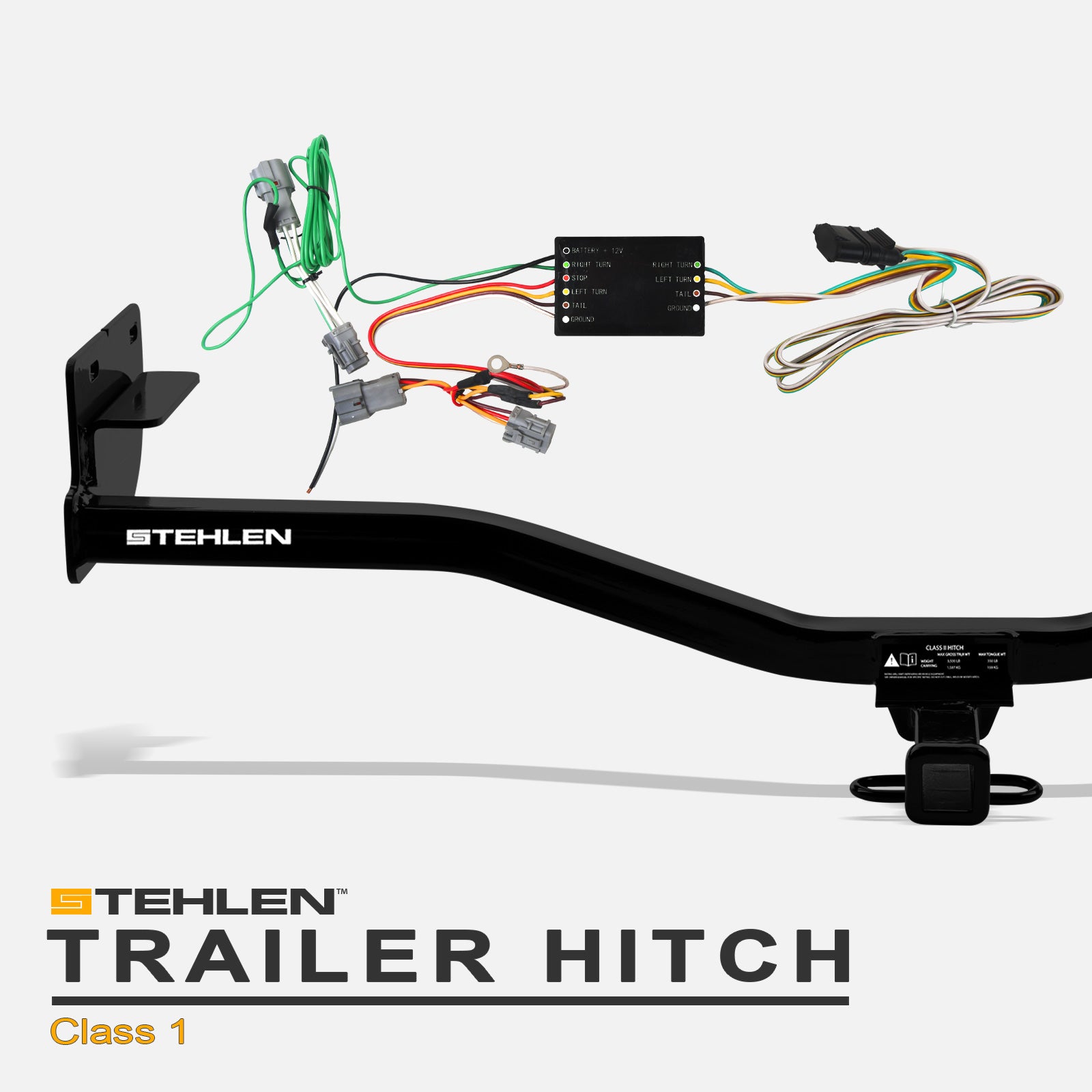 2010-2013 Kia Soul Class 1 Trailer Hitch & Wiring Combo - Black