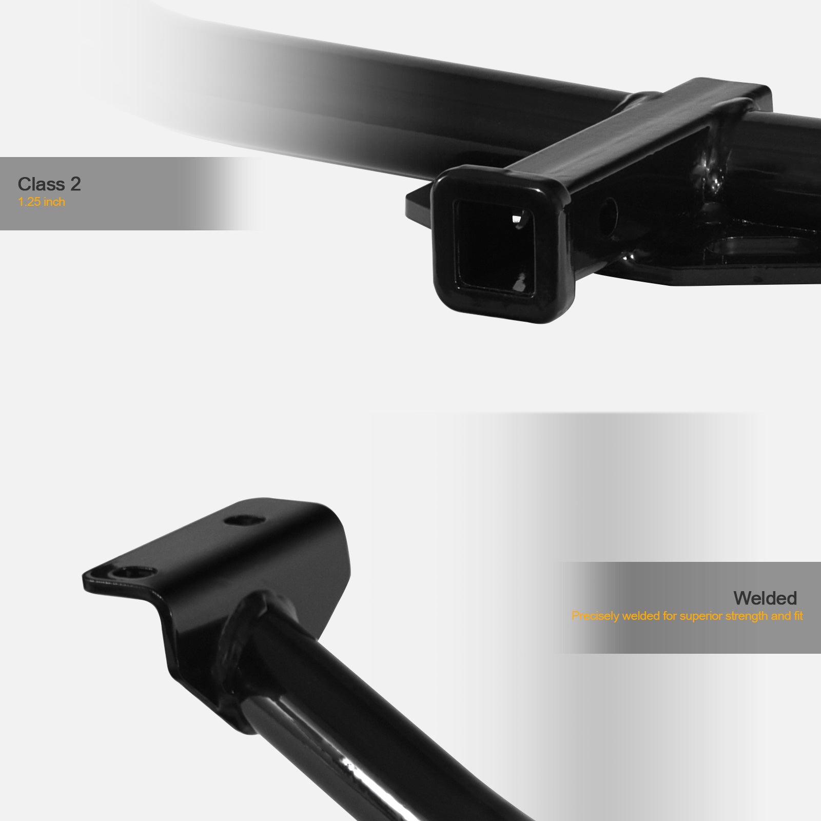 2003-2008 Pontiac Vibe Class 2 Trailer Hitch Black - 12234