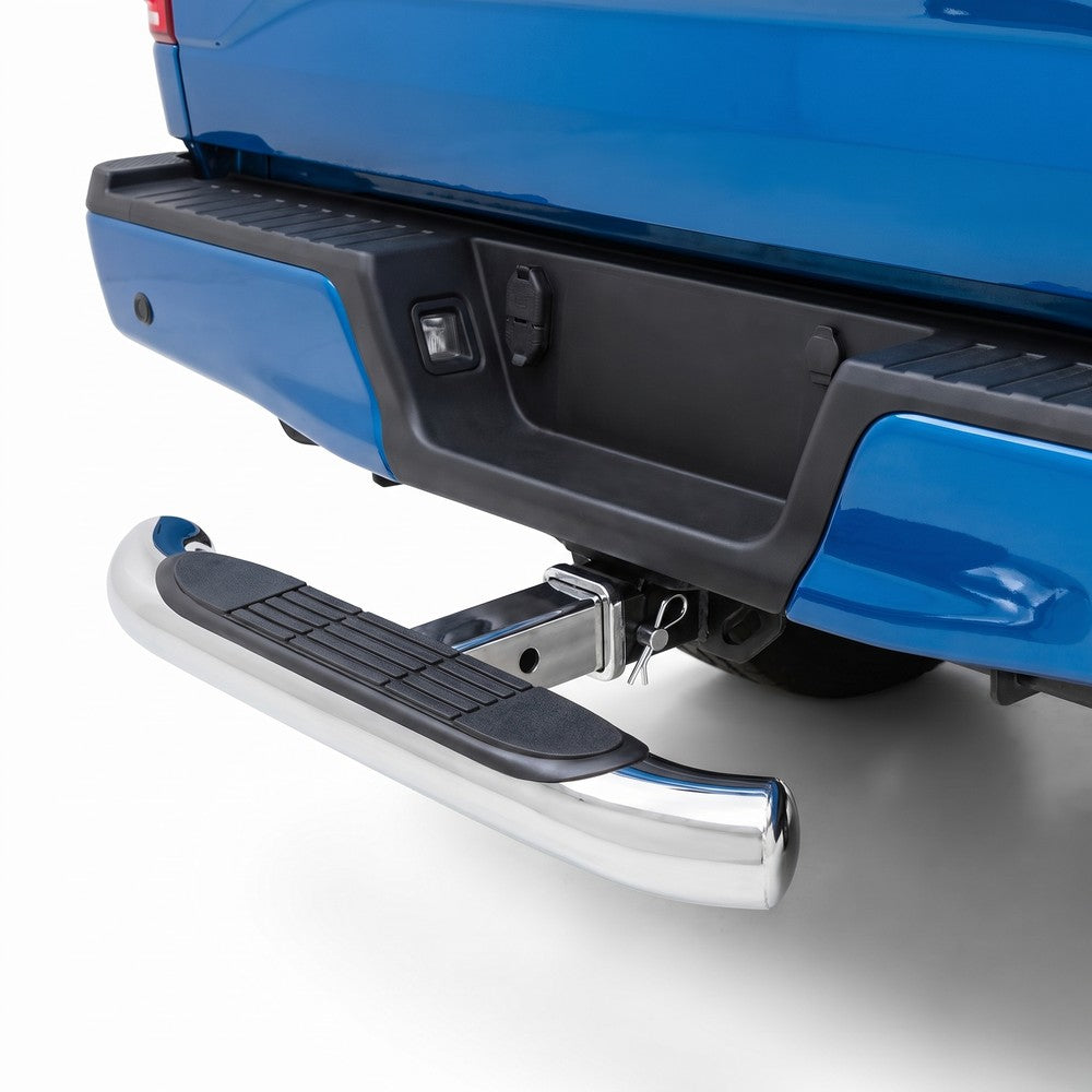 Universal 3" Stainless Steel Hitch Step for 2" Receivers — Chrome — product view