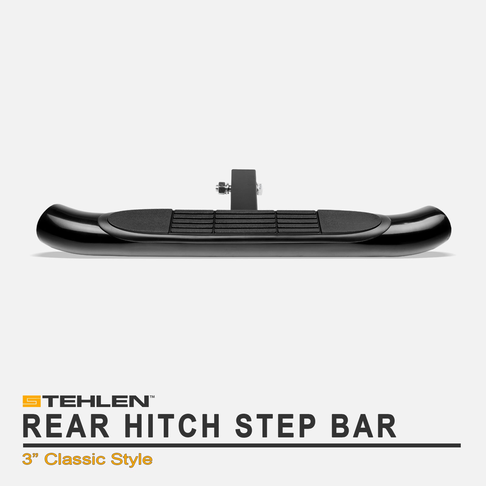 Universal 2" Hitch Receiver 3" Steel Rear Hitch Step - Black