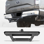 Universal 2" Receiver Dropping Style Rear Hitch Step - Matte Black