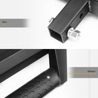 Universal 2" Receiver Dropping Style Rear Hitch Step - Matte Black