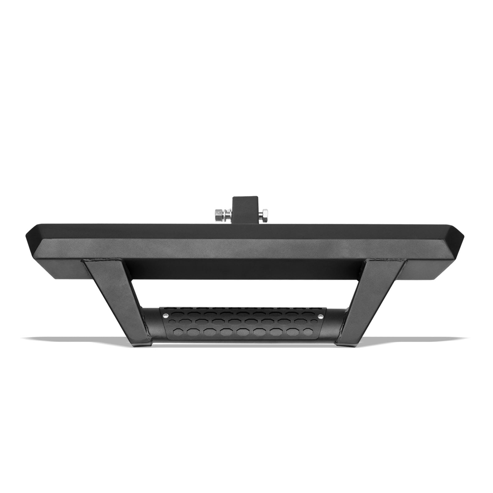 Universal 2" Receiver Dropping Style Rear Hitch Step - Matte Black